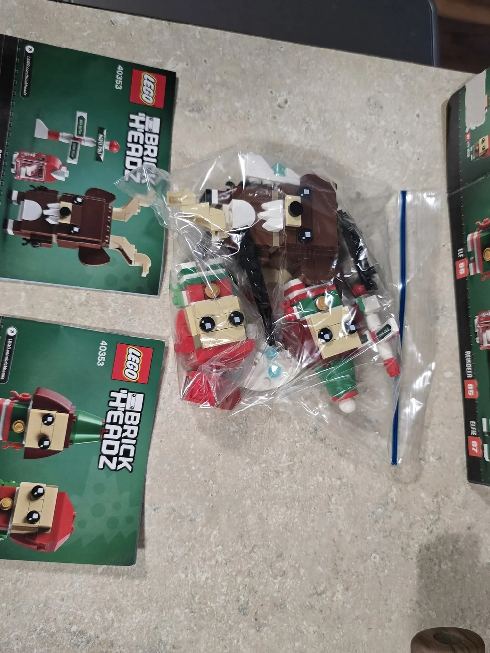 LEGO BrickHeadz Holiday Elf & Reindeer Set - Red, Brown